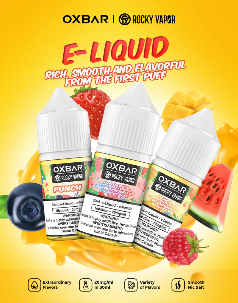 ROCKY VAPOUR X OXBAR E-LIQUIDS