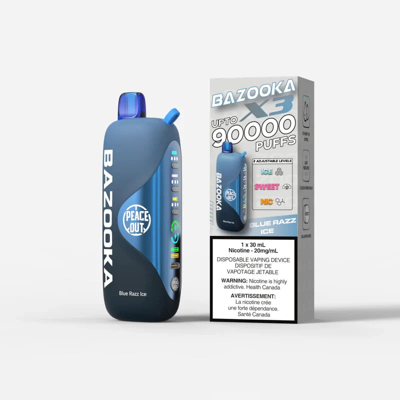 BAZOOKA 90K - BLUE RAZZ ICE