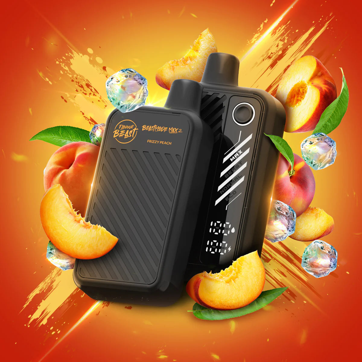 FLAVOUR BEAST MODE MAX2 50K - FRIZZY PEACH ICE