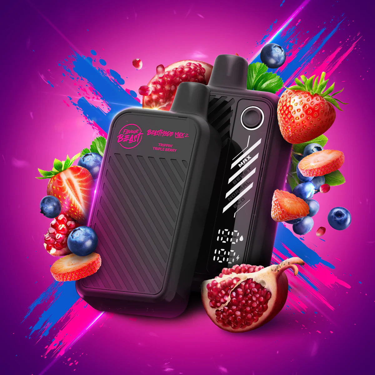FLAVOUR BEAST MODE MAX2 50K - TRIPPIN TRIPLE BERRY