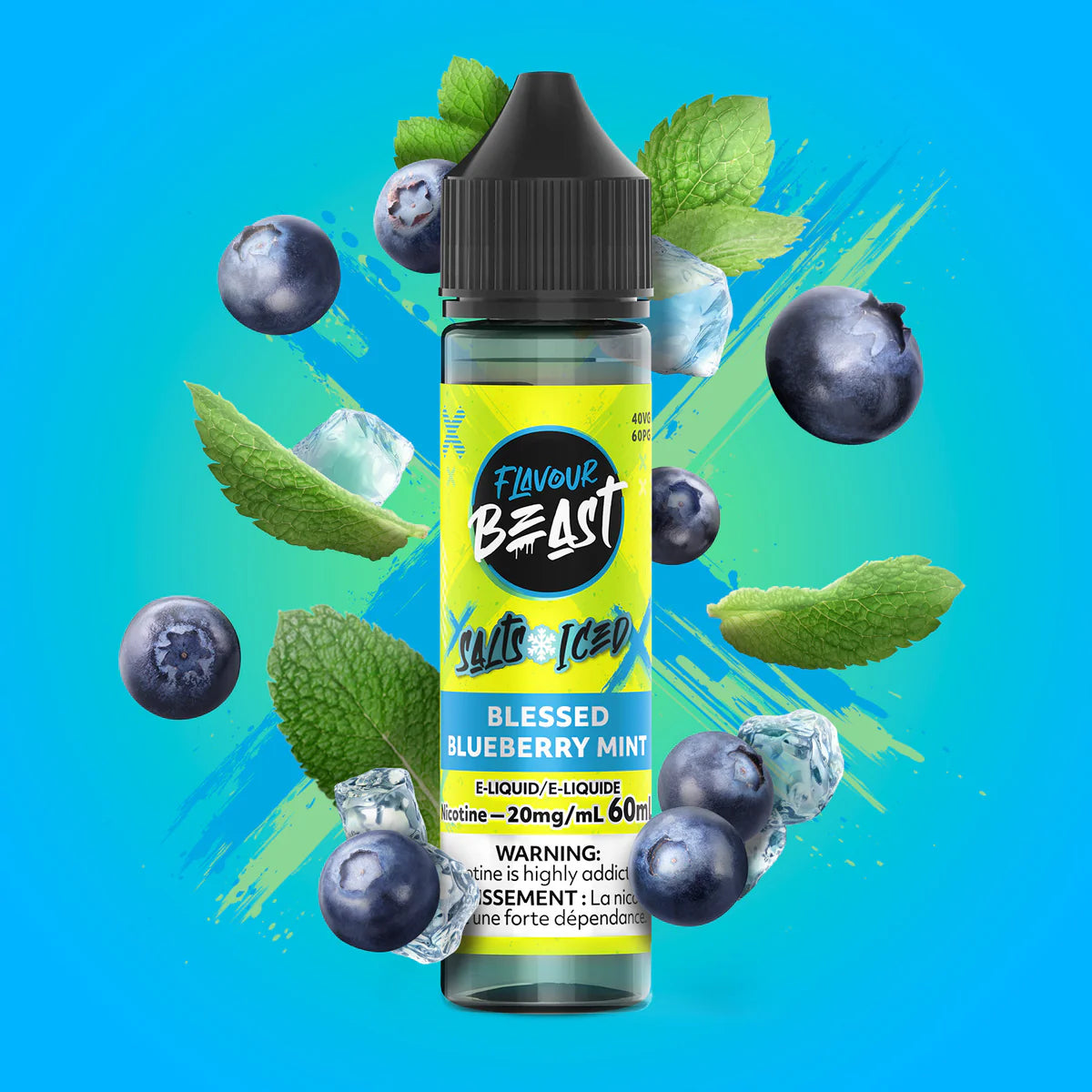 FLAVOUR BEAST 60ML - BLESSED BERRY MINT ICE