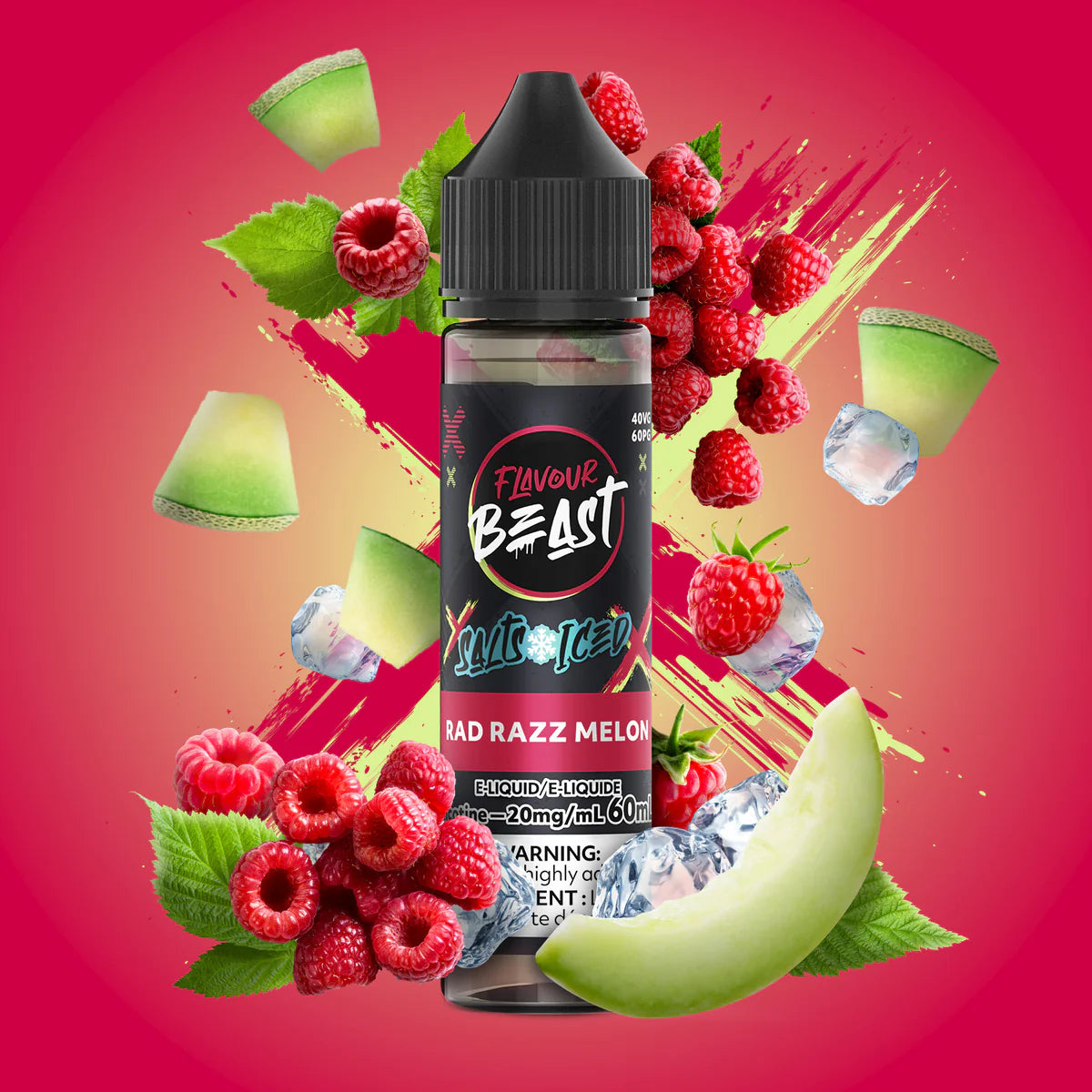 FLAVOUR BEAST 60ML - RAD RAZZ MELON