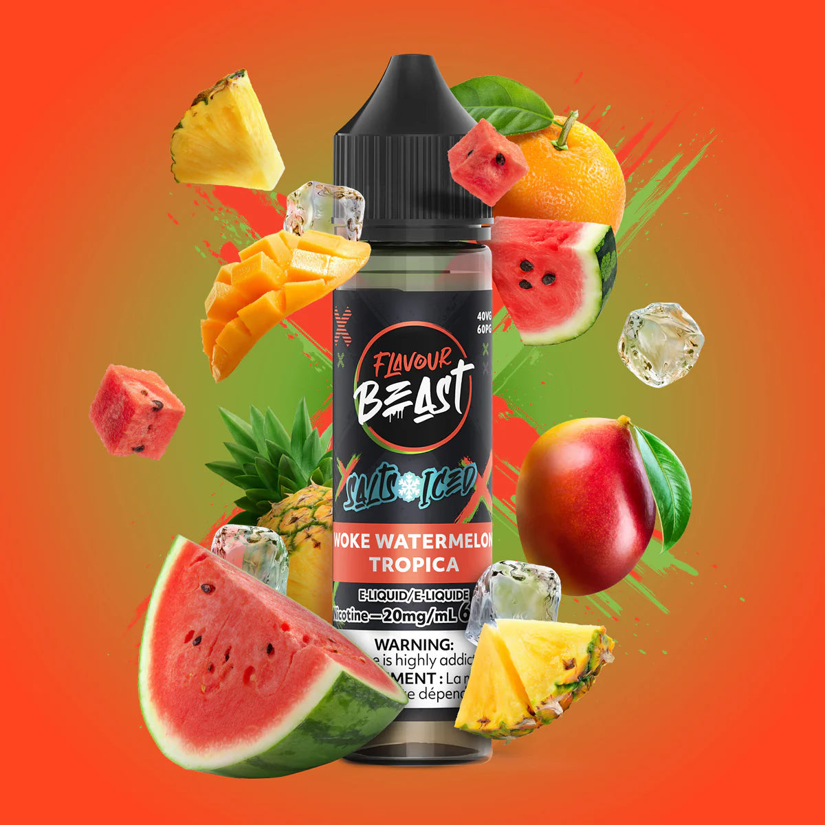 FLAVOUR BEAST 60ML - WOKE WATERMELON ICE