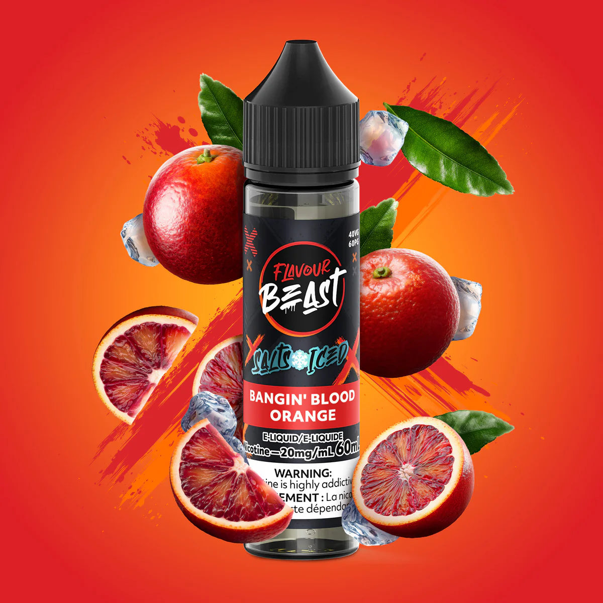 FLAVOUR BEAST 60ML - BANGIN BLOOD ORANGE ICE