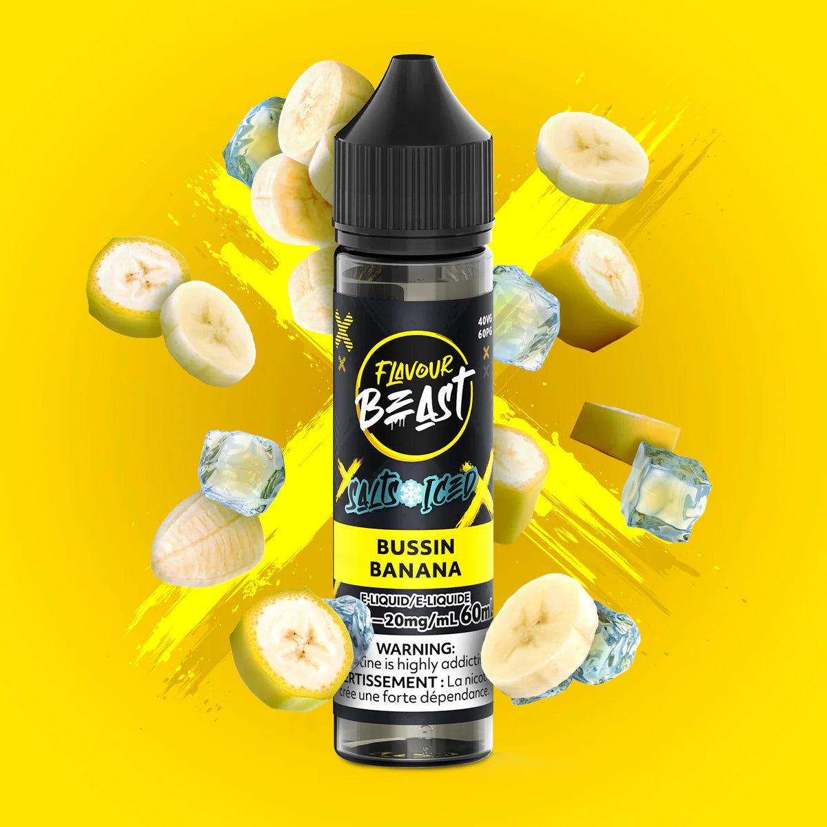 FLAVOUR BEAST 60ML - BUSSIN BANANA ICE