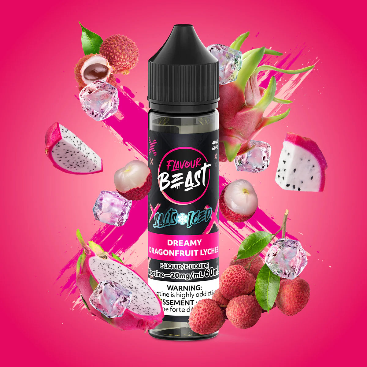 FLAVOUR BEAST 60ML - DREAMY DRAGONFRUIT LYCHEE ICE