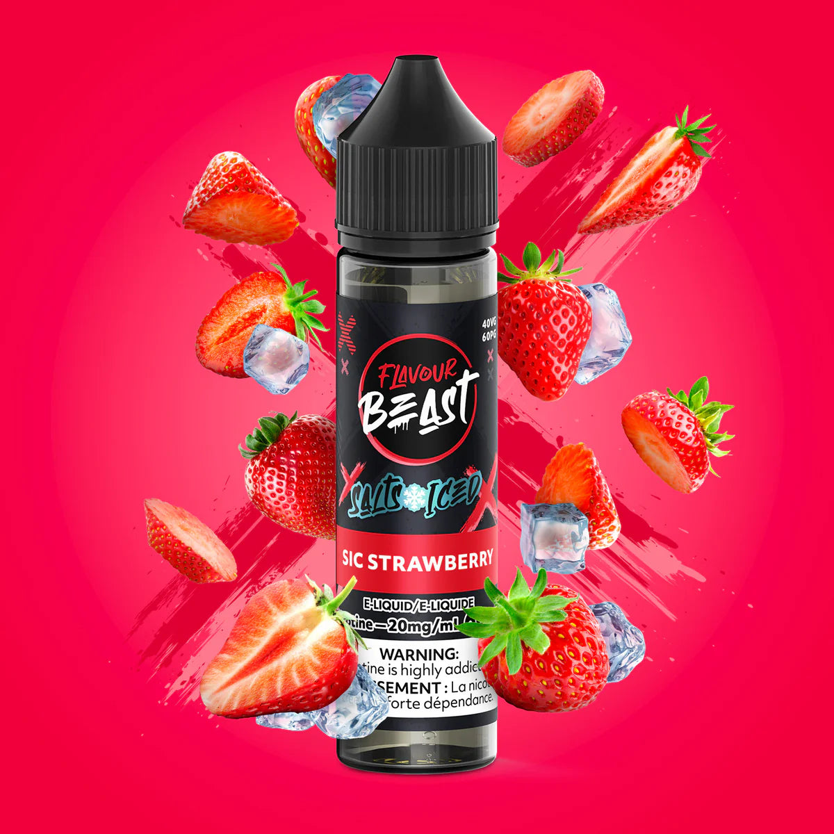 FLAVOUR BEAST 60ML - SIC STRAWBERRY ICE