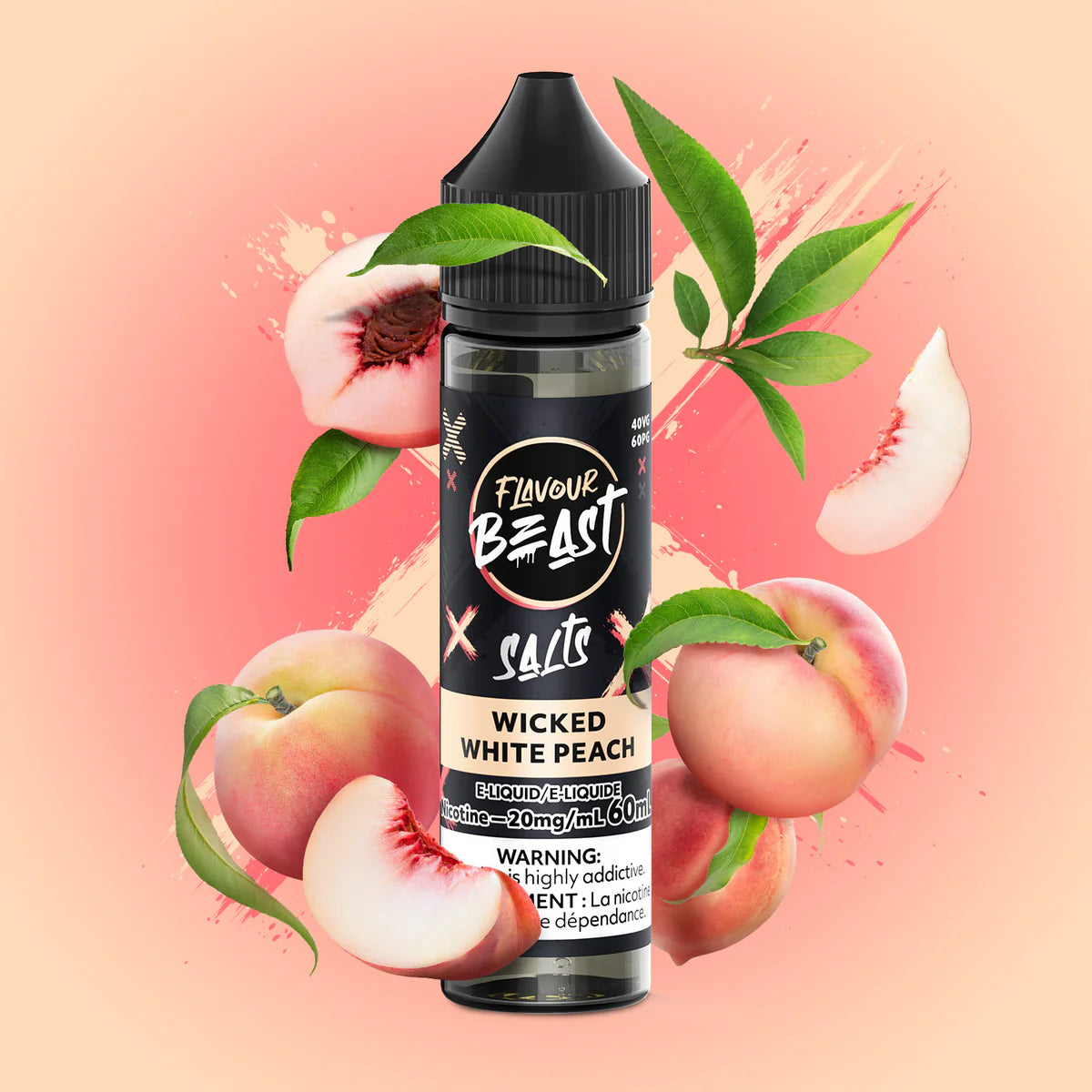 FLAVOUR BEAST 60ML - WICKED WHITE PEACH