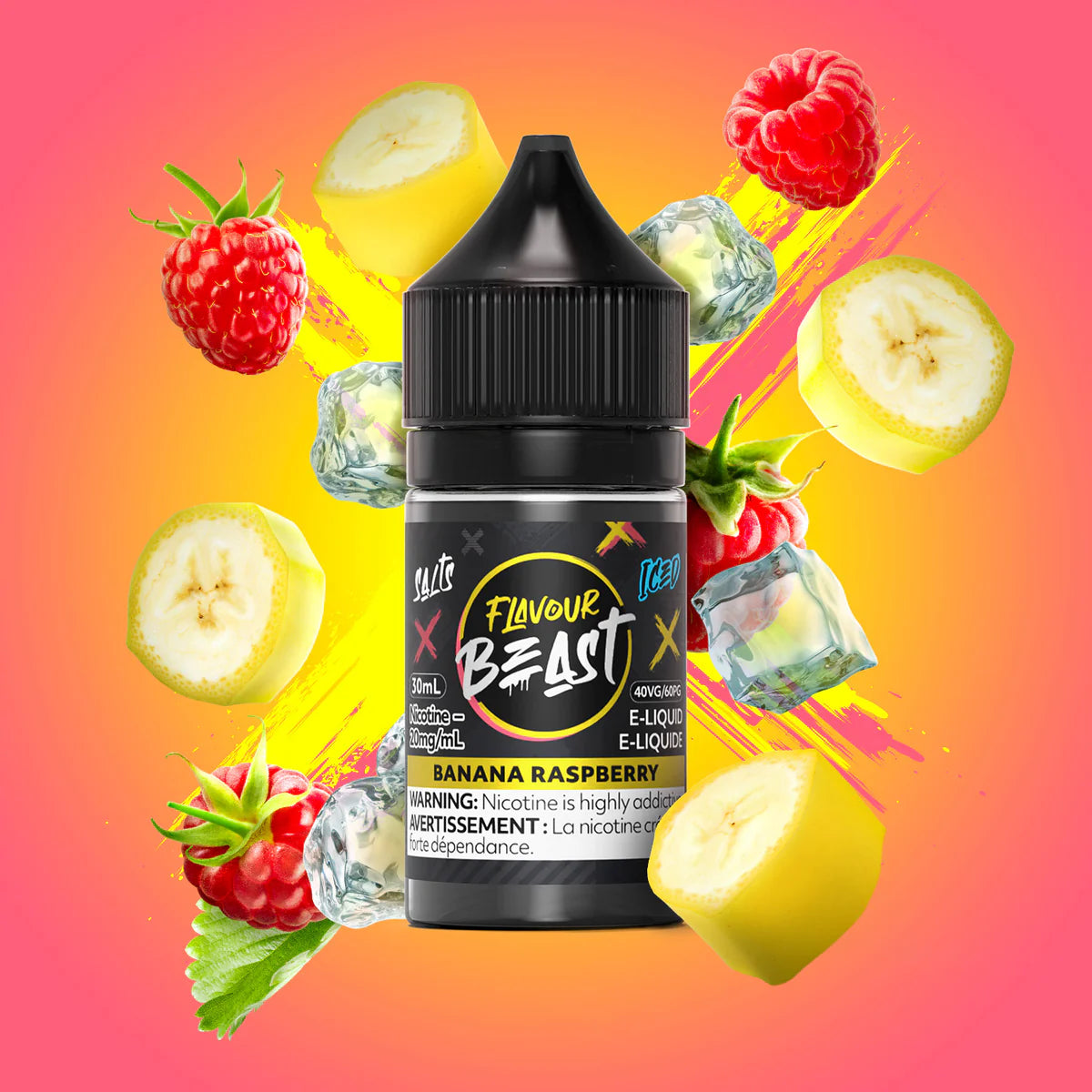 FLAVOUR BEAST 30ML - BANANA RASBERRY ICE