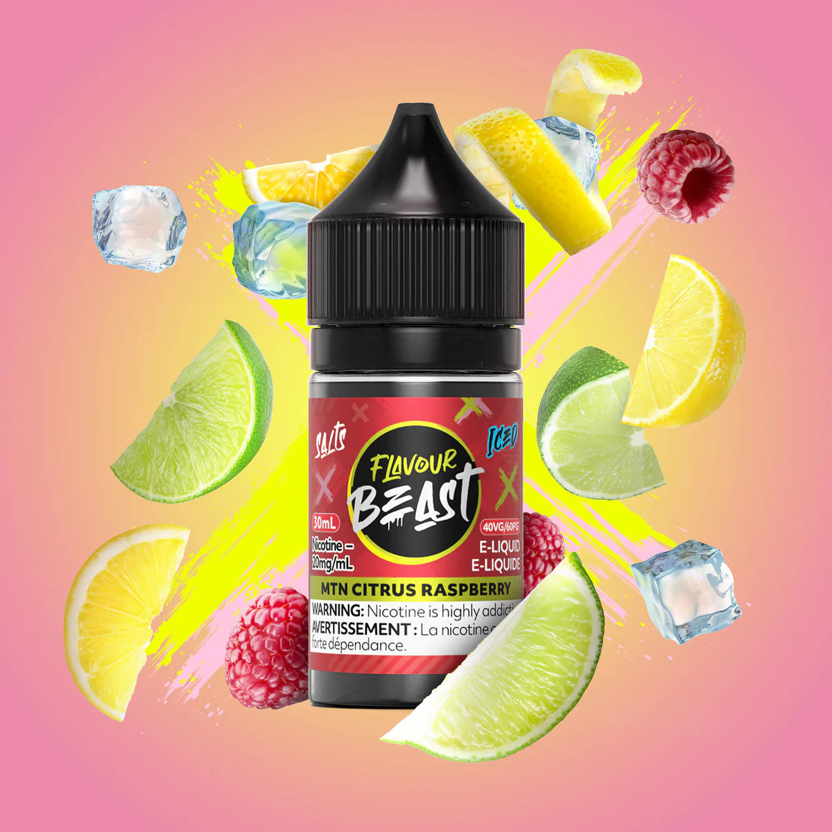 FLAVOUR BEAST 30ML - MTN CITRUS RASBERRY ICE