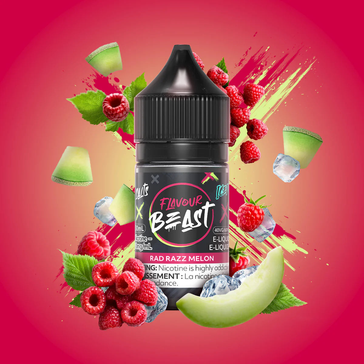 FLAVOUR BEAST 30ML - RAD RAZZ MELON ICE
