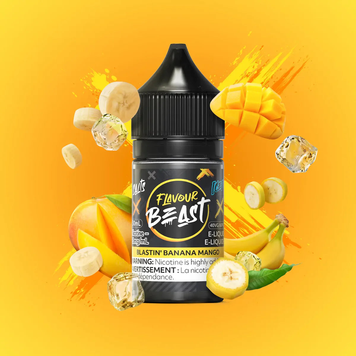 FLAVOUR BEAST 30ML - BLASTIN BANANA MANGO ICE