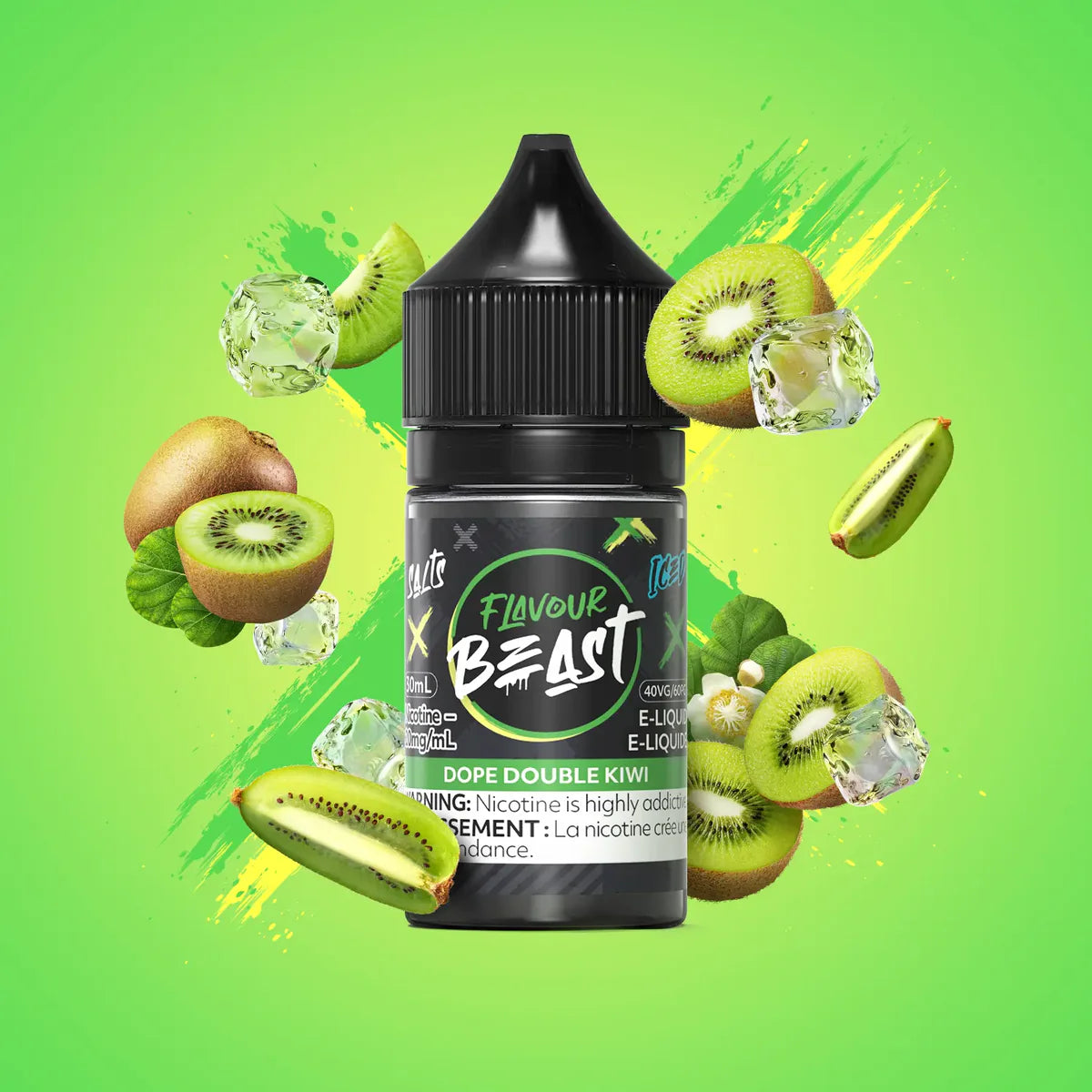 FLAVOUR BEAST 30ML - DOPE DOUBLE KIWI ICE