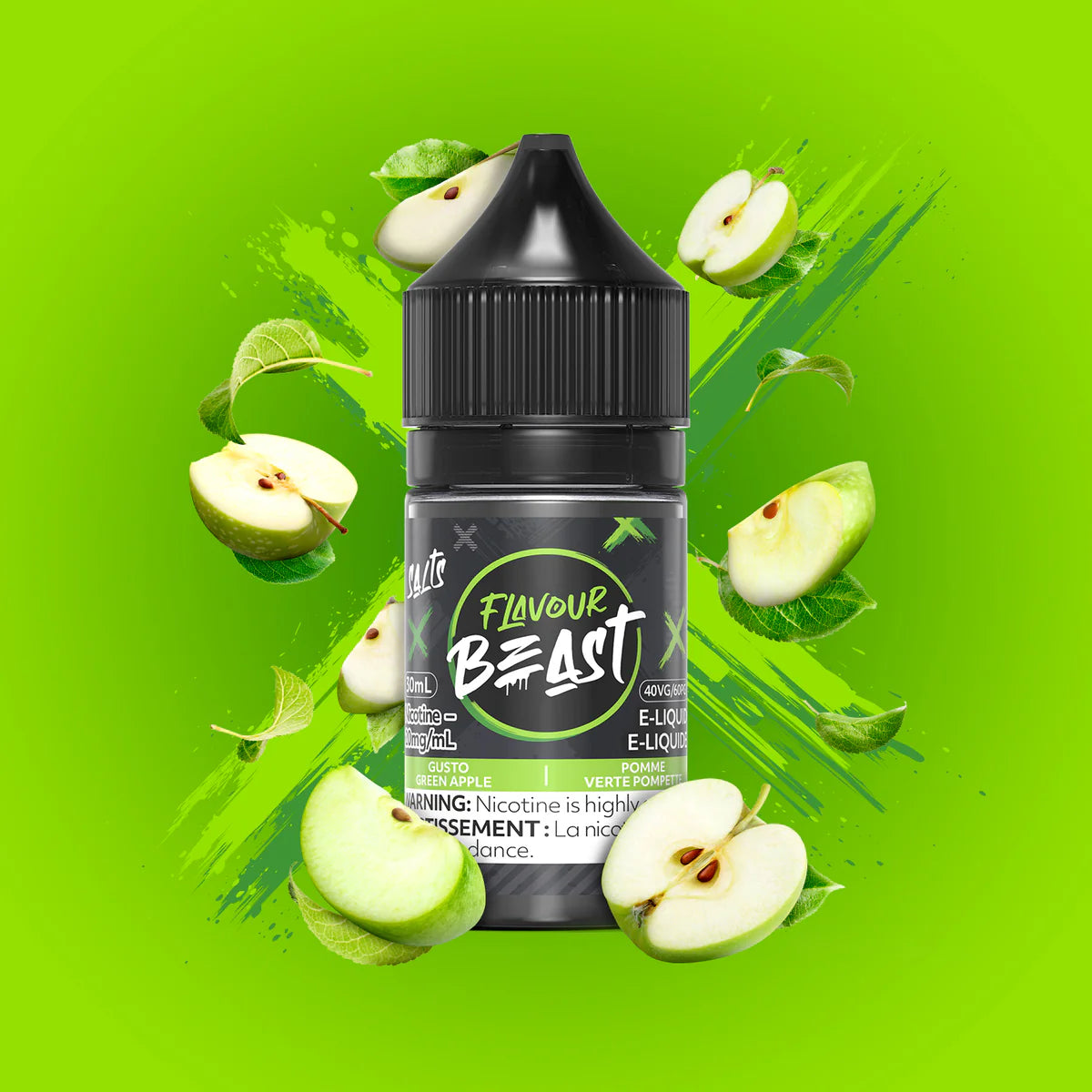 FLAVOUR BEAST 30ML - GUSTO GREEN APPLE