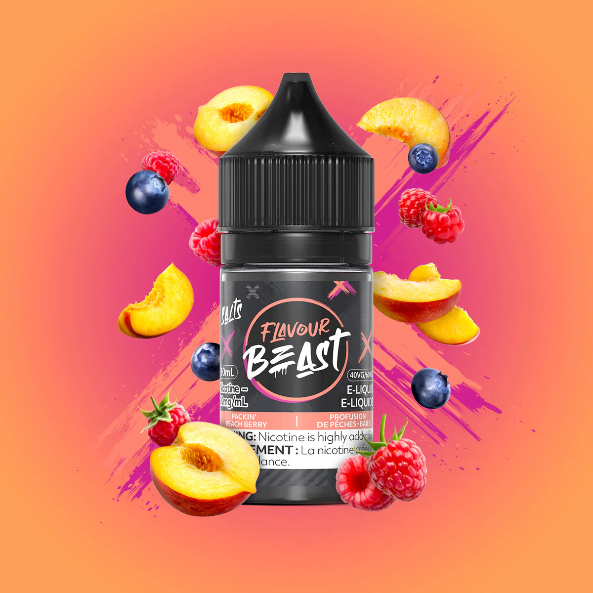 FLAVOUR BEAST 30ML - PACKIN PEACH BERRY