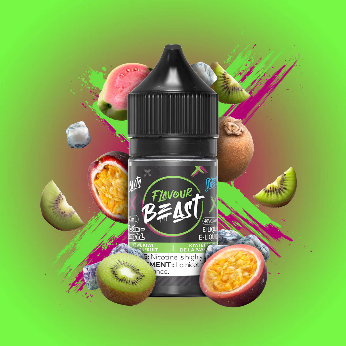 FLAVOUR BEAST 30ML - KEWEL KIWI PASSIONFRUIT ICE