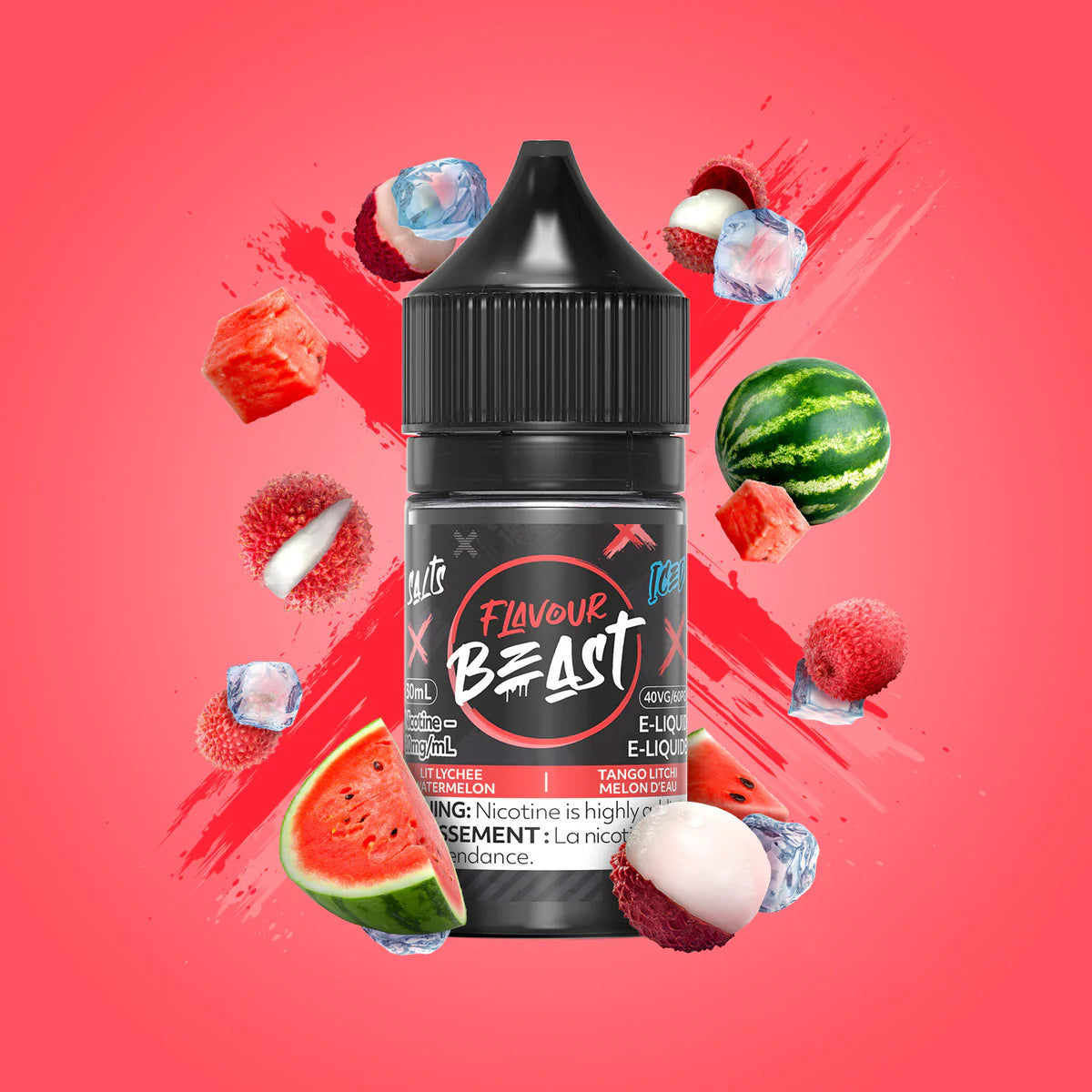 FLAVOUR BEAST 30ML - LIT LYCHEE WATERMELON ICE