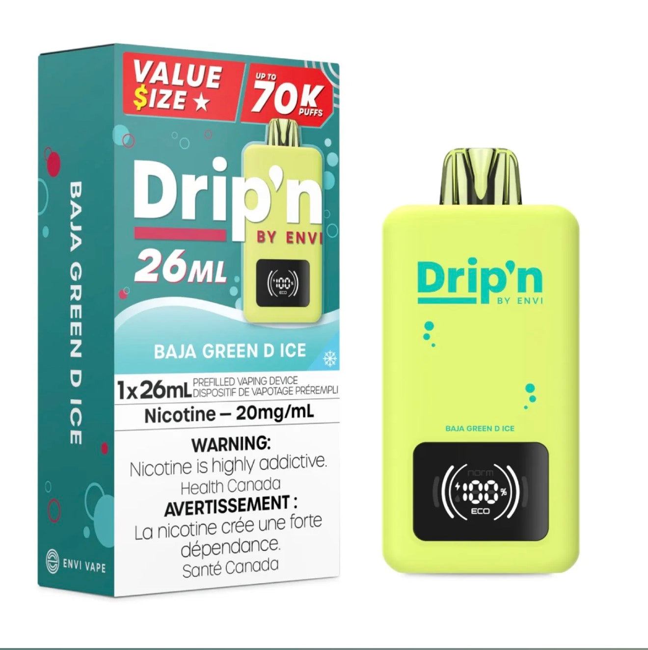 Drip’n 70K- BAJA GREEN D ICE