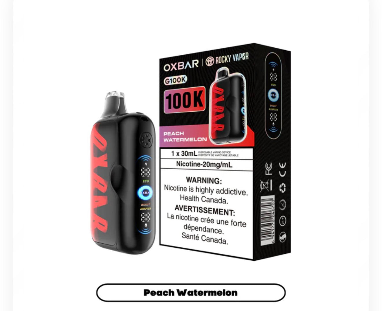OXBAR 100K- PEACH WATERMELON
