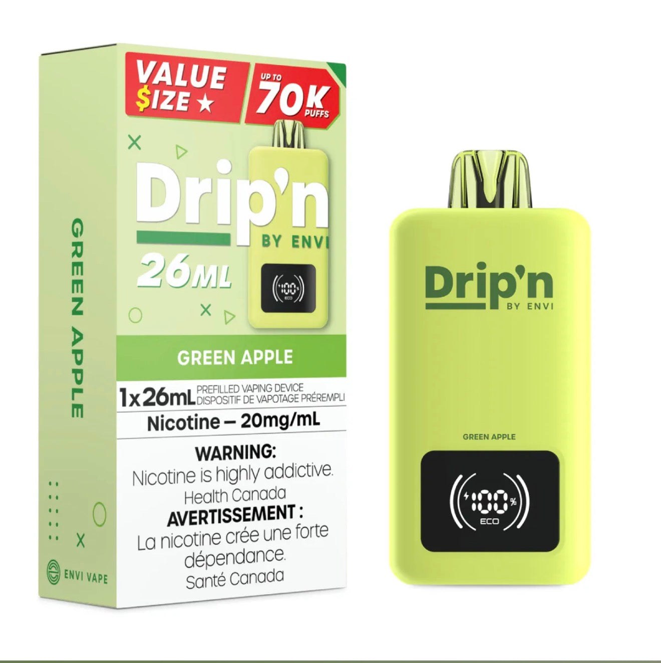 Drip’n 70K- GREEN APPLE