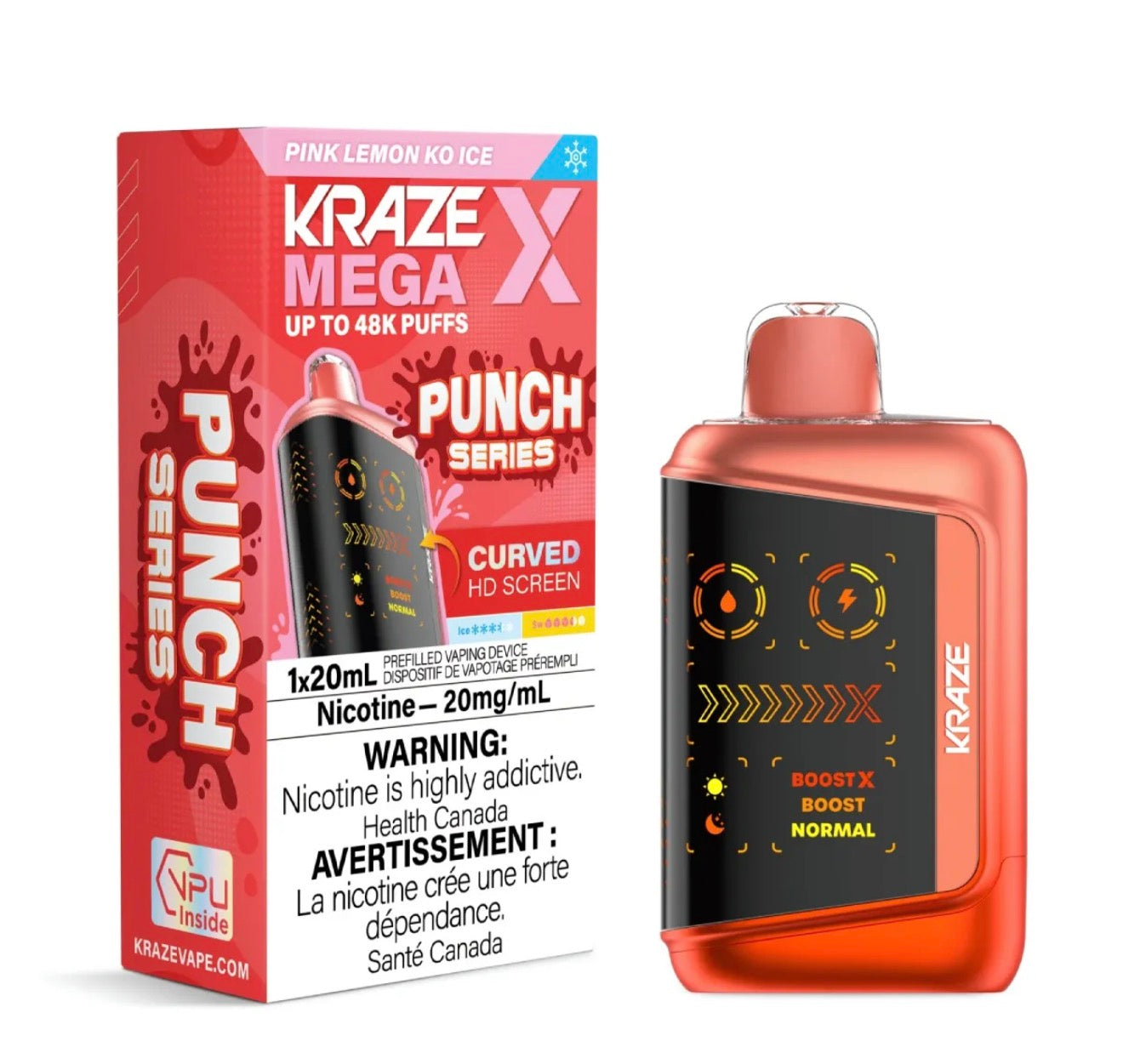 KRAZE 50K- PINK LEMON KO ICE