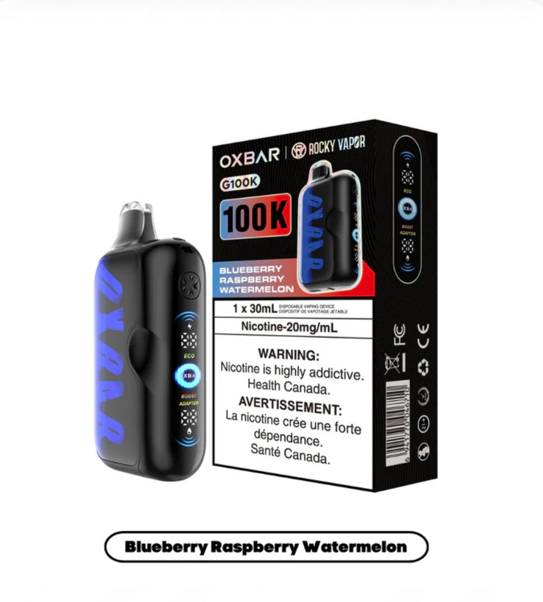 OXBAR 100K- BLUERAZZ WATERMELON
