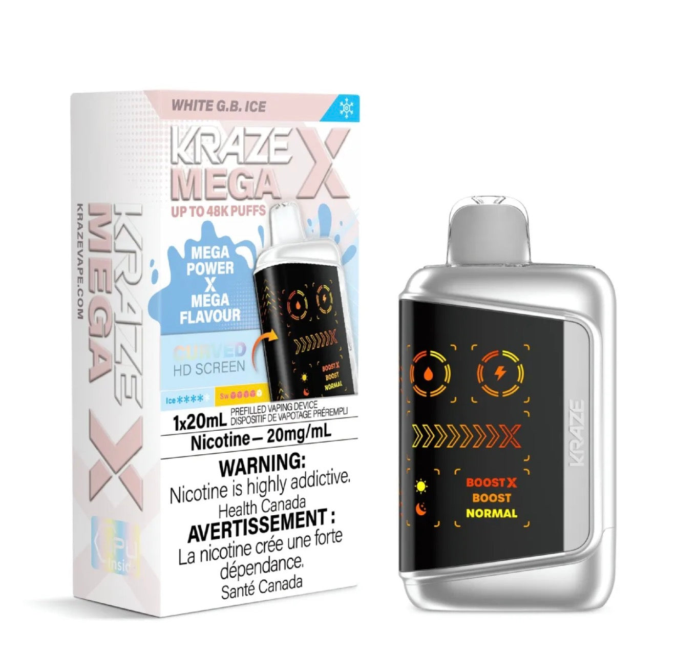 KRAZE 50K- WHITE GUMMY BEAR ICE