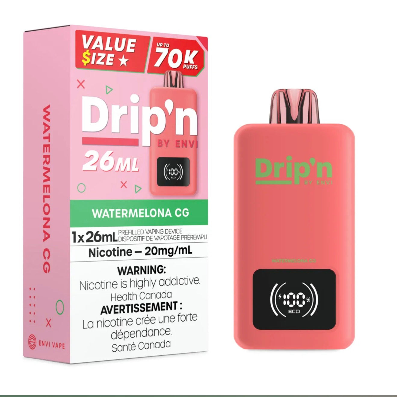 Drip’n 70K- WATERMELON CG