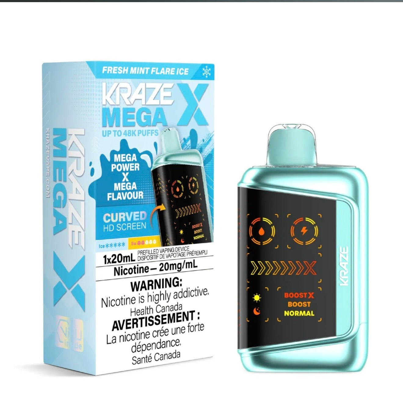 KRAZE 50K- FRESH MINT FLARE ICE