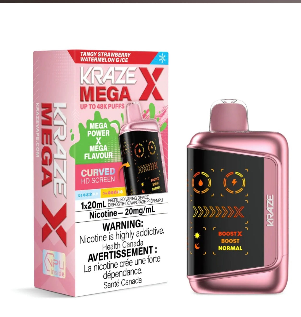 KRAZE 50k- TANGY STRAWBERRY WATERMELON G ICE