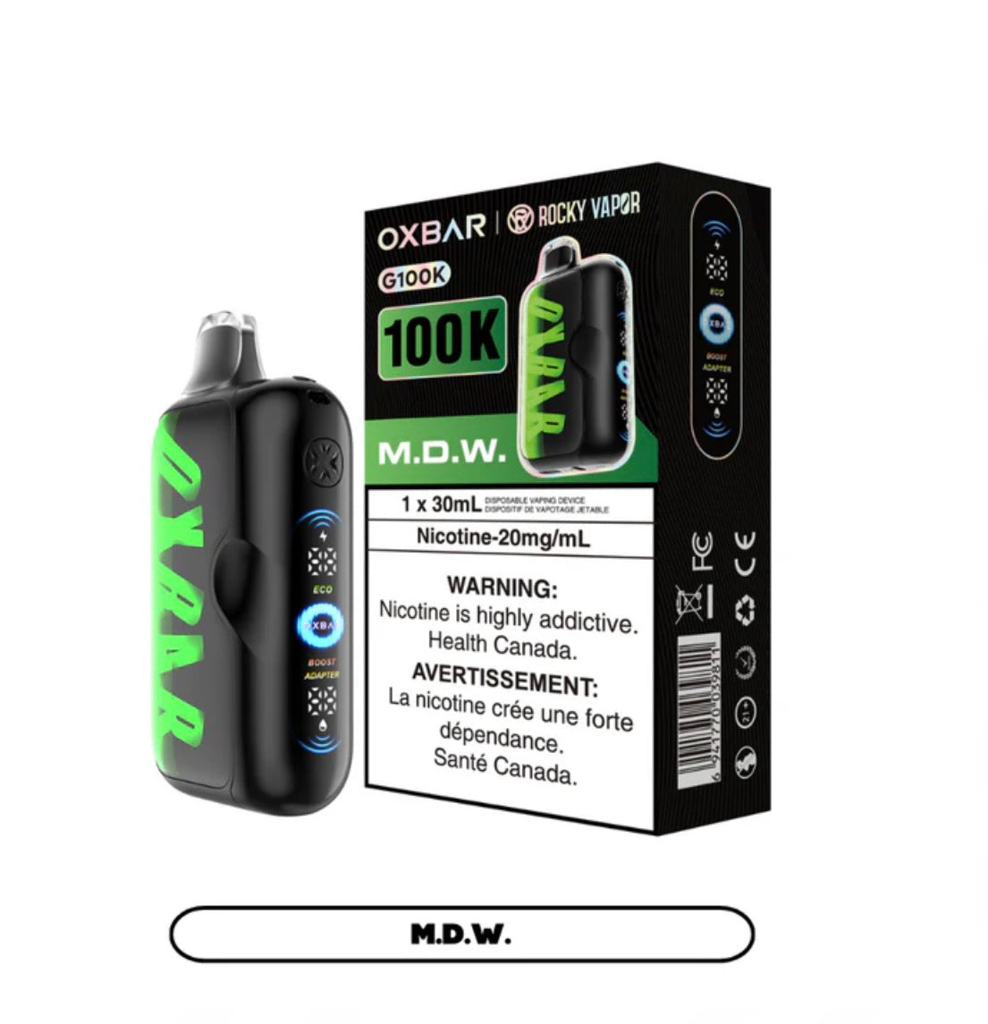 OXBAR 100K- MOUNTAIN DEW WATERMELON