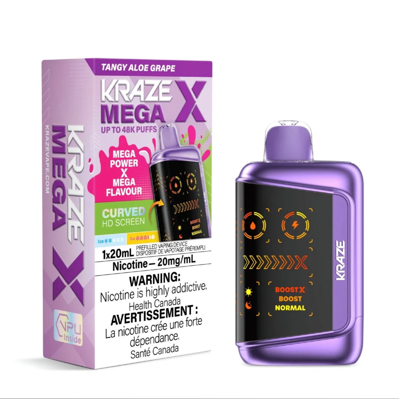 KRAZE 50K- TANGY ALOE GRAPE