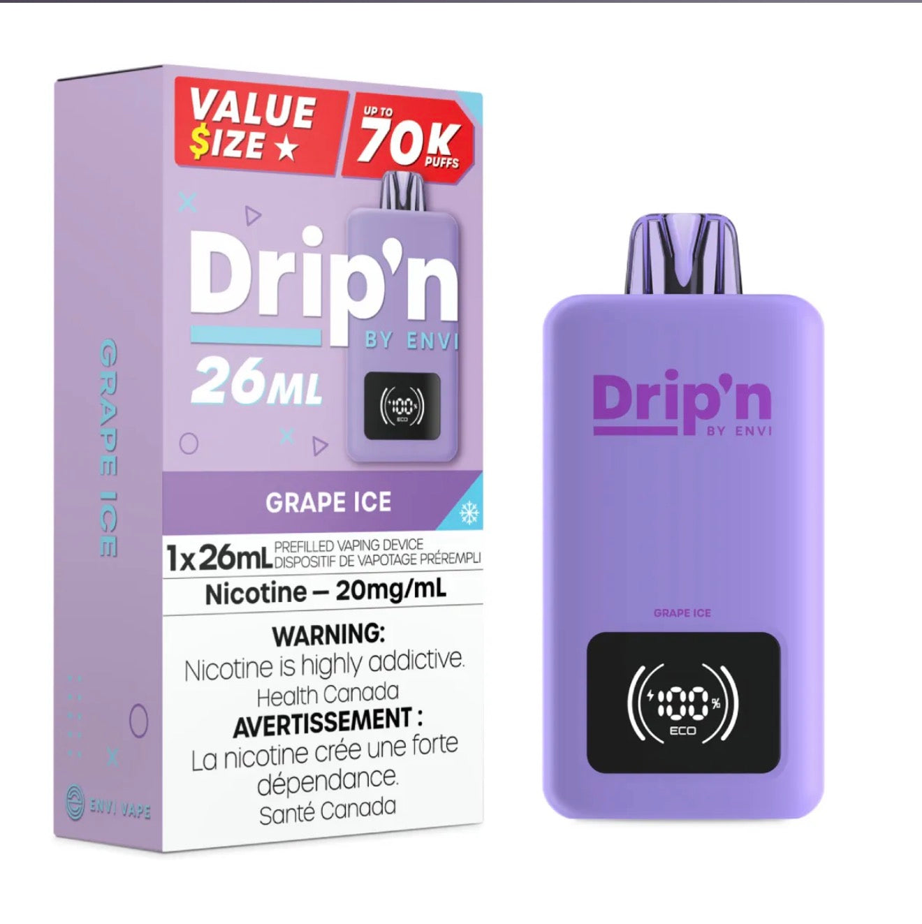 Drip’n 70K- GRAPE ICE
