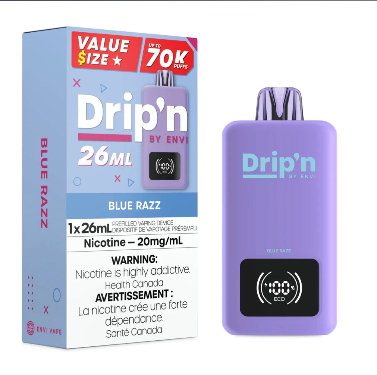 Drip’n 70K- BLUE RAZZ