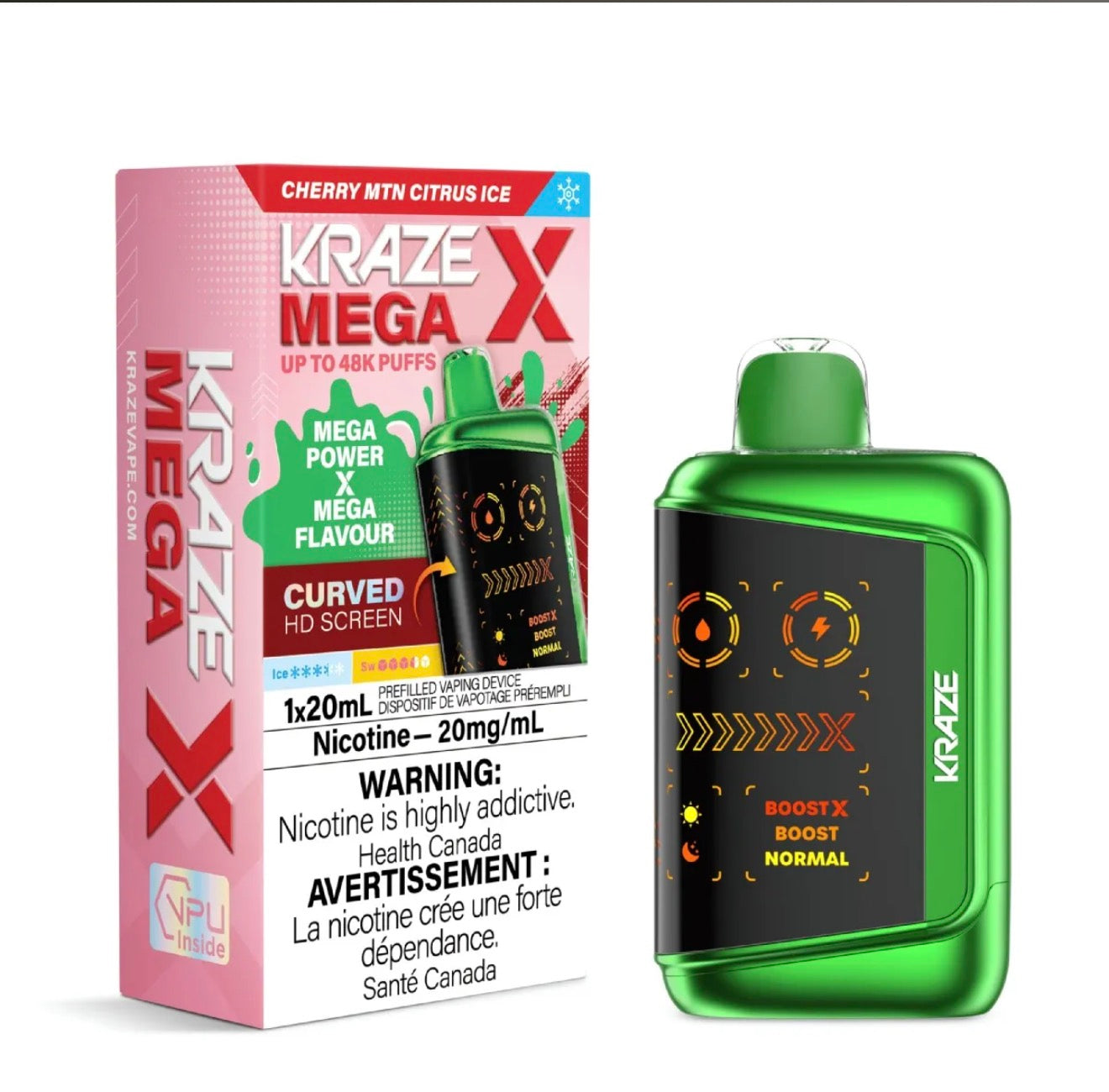 KRAZE MEGA 50k-CHERRY MTN CITRUS ICE