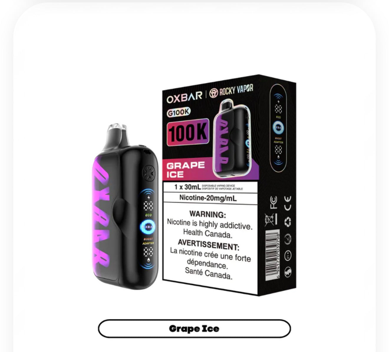 OXBAR 100K- GRAPE ICE