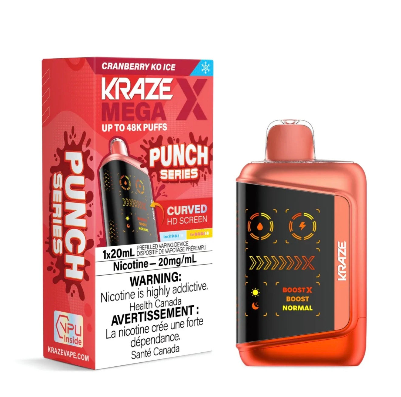 KRAZE 50K- CRANBERRY KO ICE