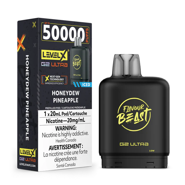 FLAVOUR BEAST G2 ULTRA POD 50K - HONEYDEW PINEAPPLE ICE