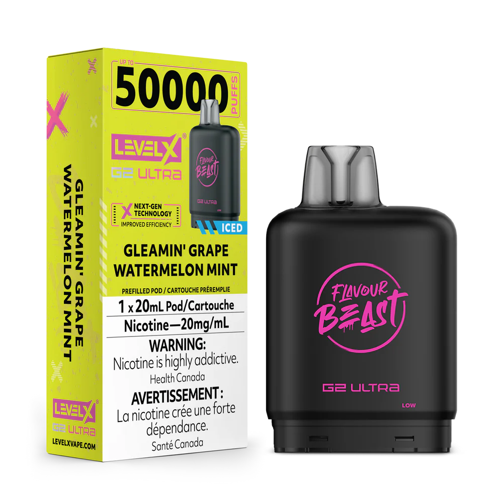 FLAVOUR BEAST G2 ULTRA POD 50K - GLEAMIN GRAPE WATERMELON