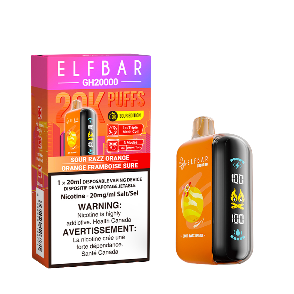 ELF BAR 20K - SOUR RAZZ ORANGE