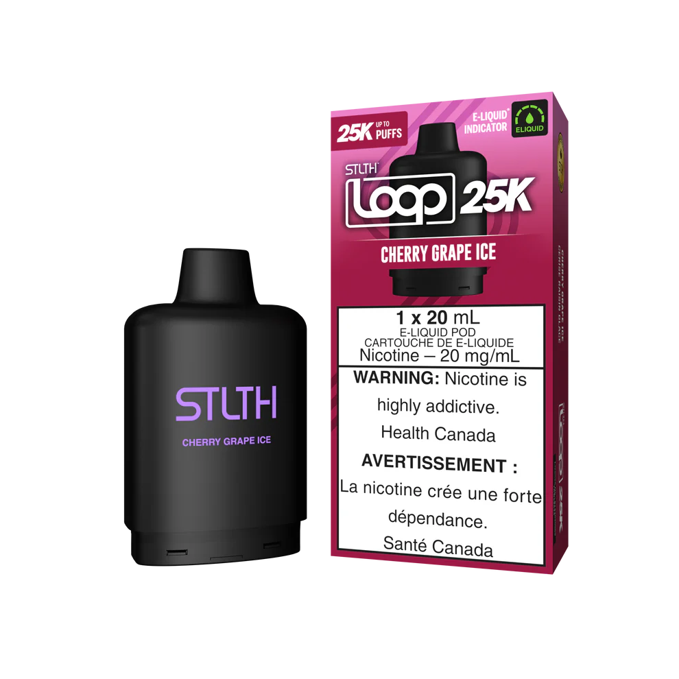 STLTH LOOP 25K POD - CHERRY GRAPE ICE
