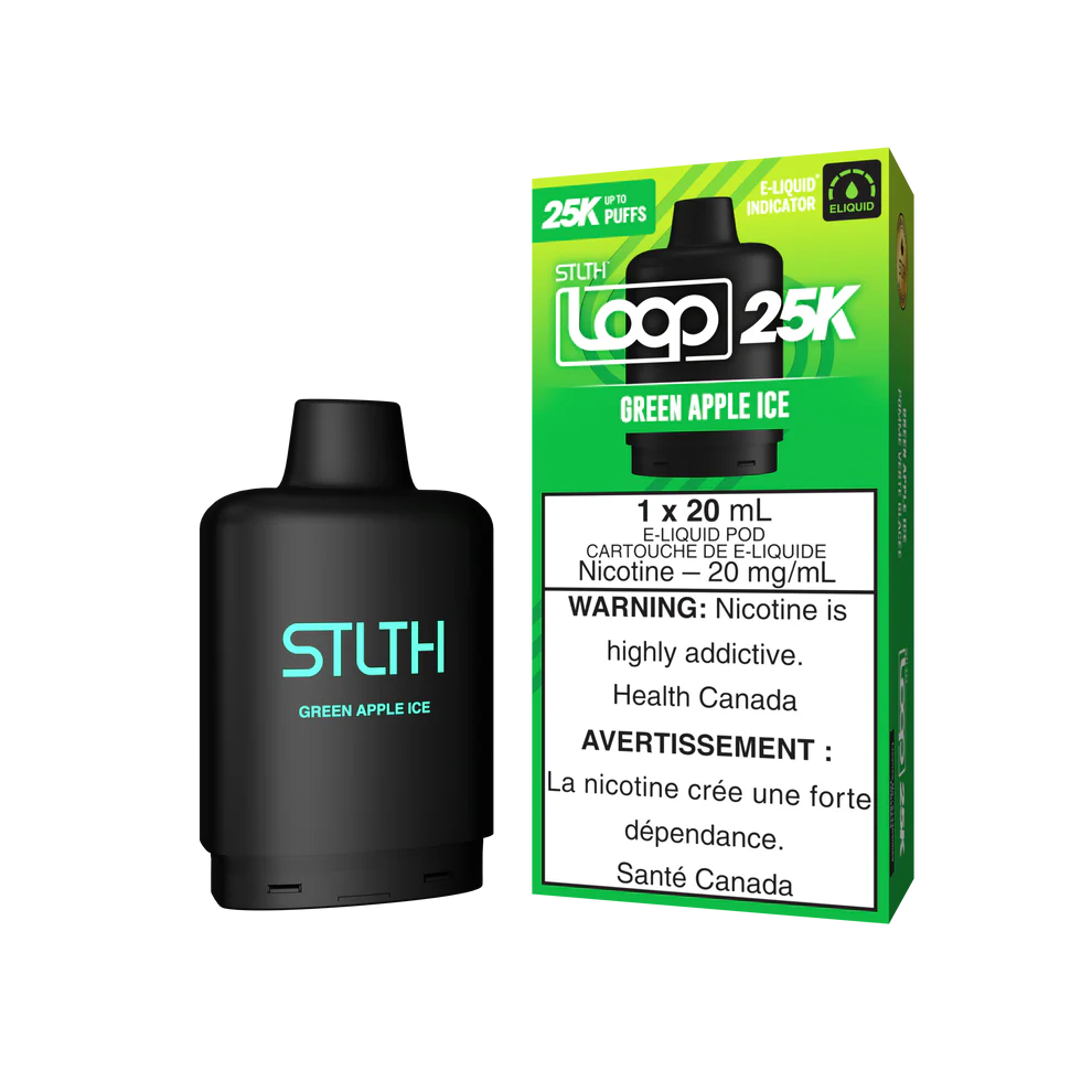 STLTH LOOP 25K POD - GREEN APPLE ICE