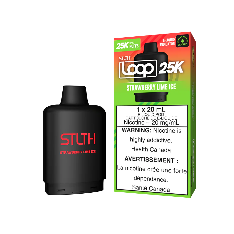 STLTH LOOP 25K POD - STRAWBERRY LIME ICE