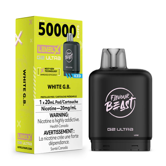 FLAVOUR BEAST G2 ULTRA POD 50K - WHITE GB ICE