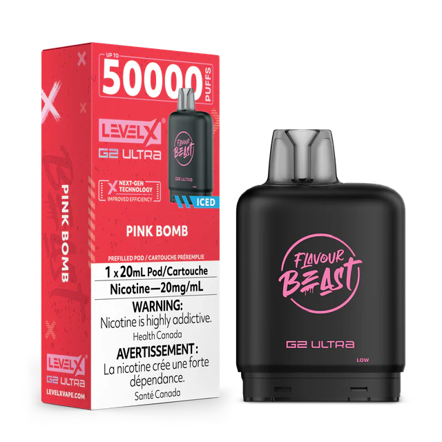 FLAVOUR BEAST G2 ULTRA POD 50K - PINK BOMB ICE