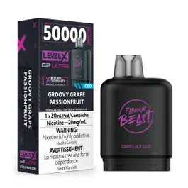 FLAVOUR BEAST G2 ULTRA POD 50K - GROOVY GRAPE PASSIONFRUIT