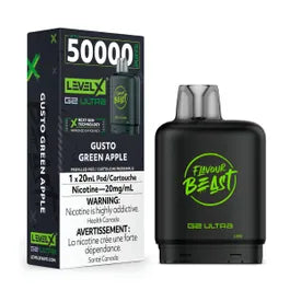 FLAVOUR BEAST G2 ULTRA POD 50K - GUSTO GREEN APPLE
