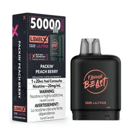 FLAVOUR BEAST G2 ULTRA POD 50K - PACKIN PEACH BERRY
