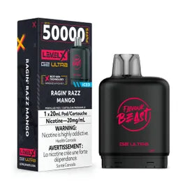 FLAVOUR BEAST G2 ULTRA POD 50K - RANGIN RAZZ MANGO