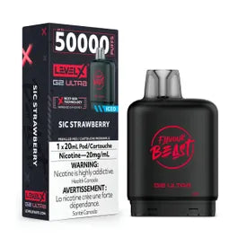 FLAVOUR BEAST G2 ULTRA POD 50K - SIC STRAWBERRY